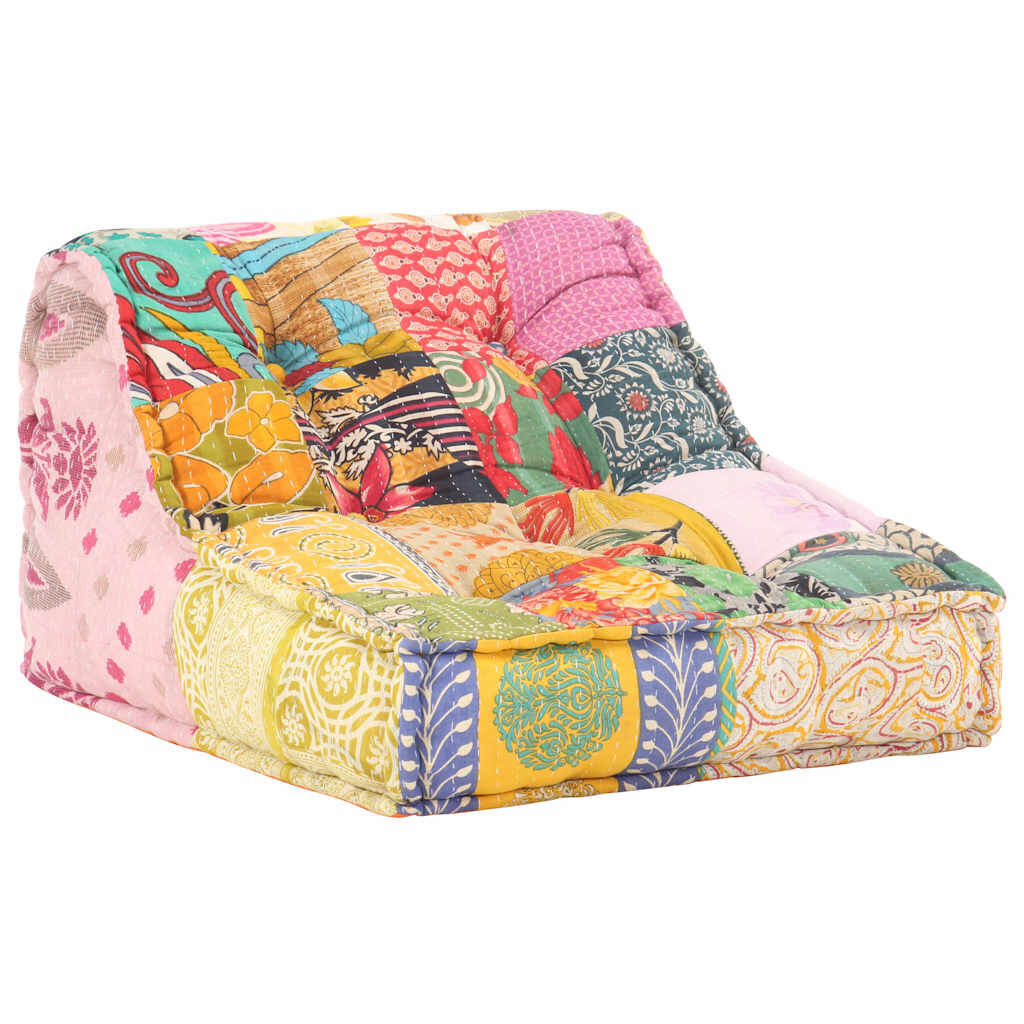 Modular Pouffe Patchwork Fabric Price