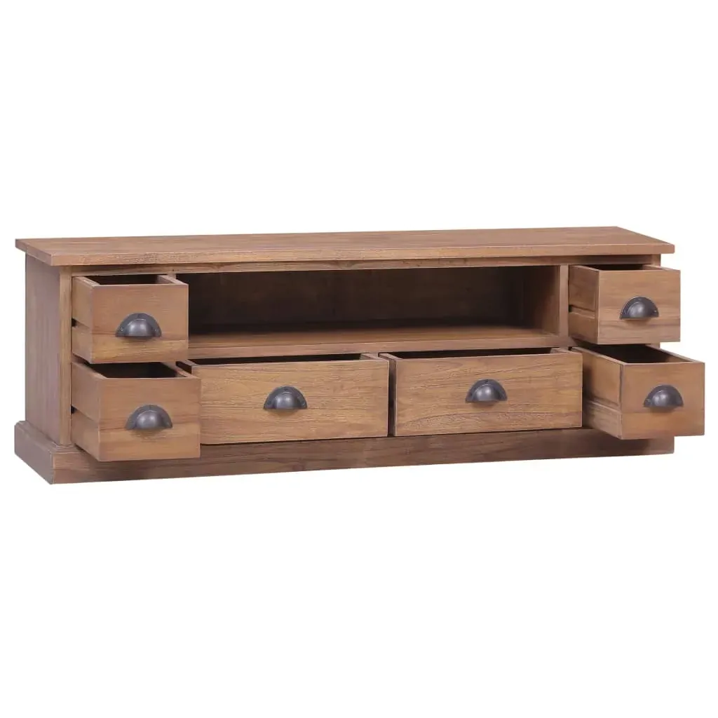 TV Cabinet 120x30x40 cm Solid Teak Wood Price