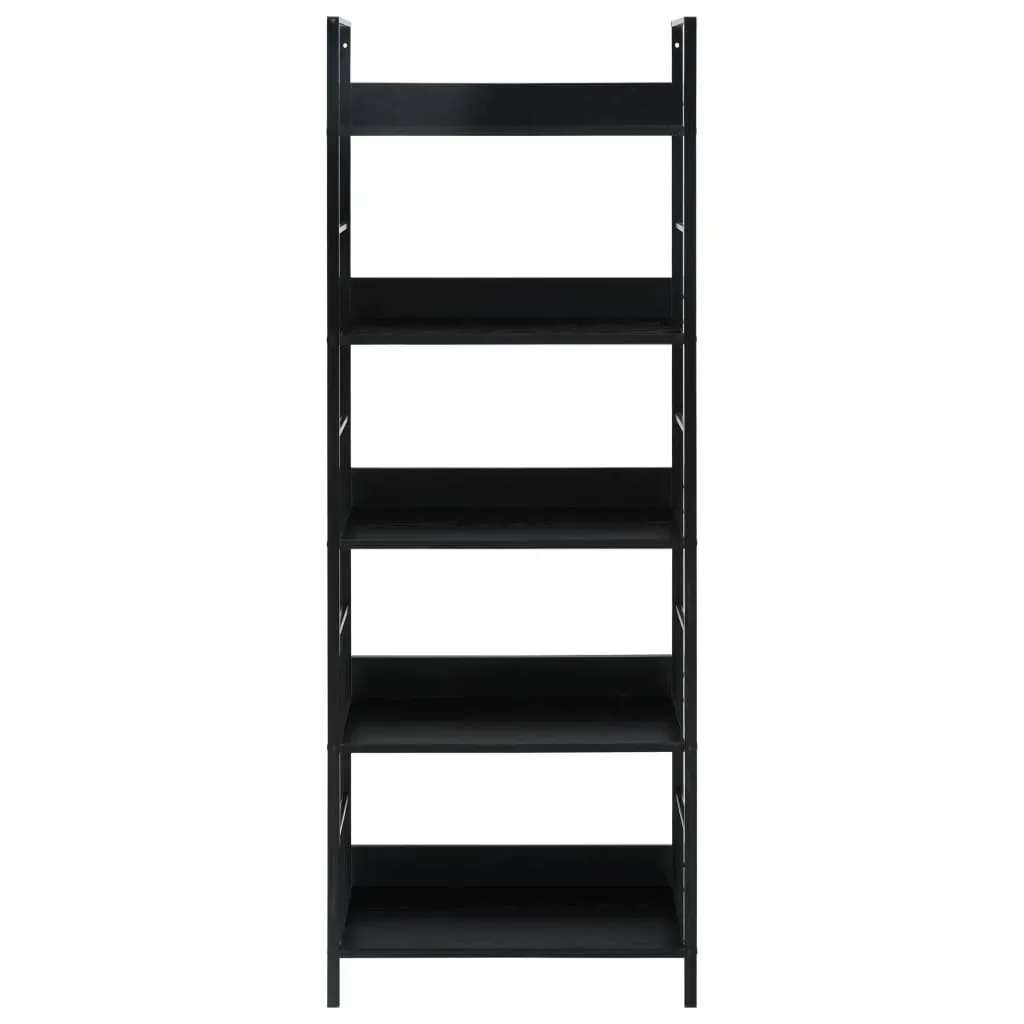 5-Layer Book Shelf Black 60x27.6x158.5 cm Engineered Wood Price