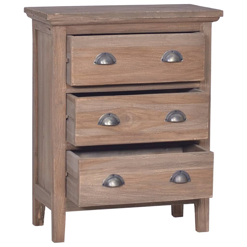Sideboard with 3 Drawers 60x30x75 cm Solid Teak Wood Price