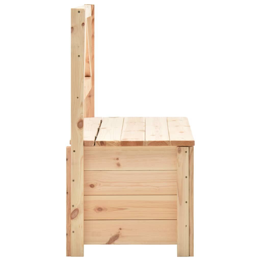 Storage Bench 120 cm Solid Pine Wood Price