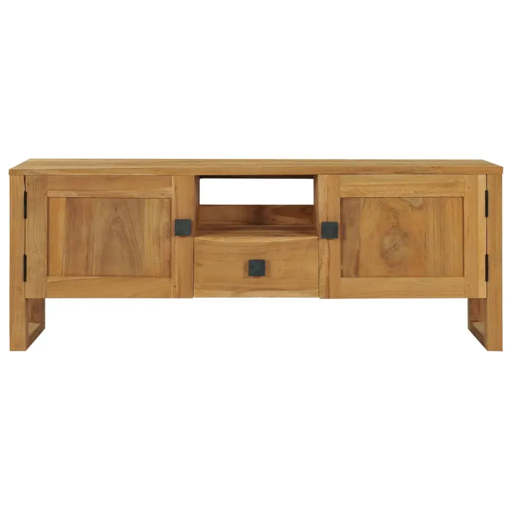 TV Cabinet 120x32x45 cm Solid Teak Wood Price