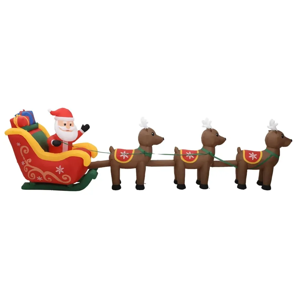 Christmas Inflatable Santa and Reindeer Decoration LED 490 cm Price