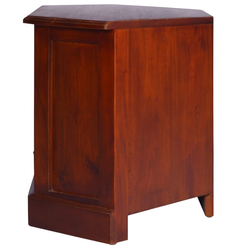 Corner TV Cabinet Classical Brown Solid Mahogany Wood Price