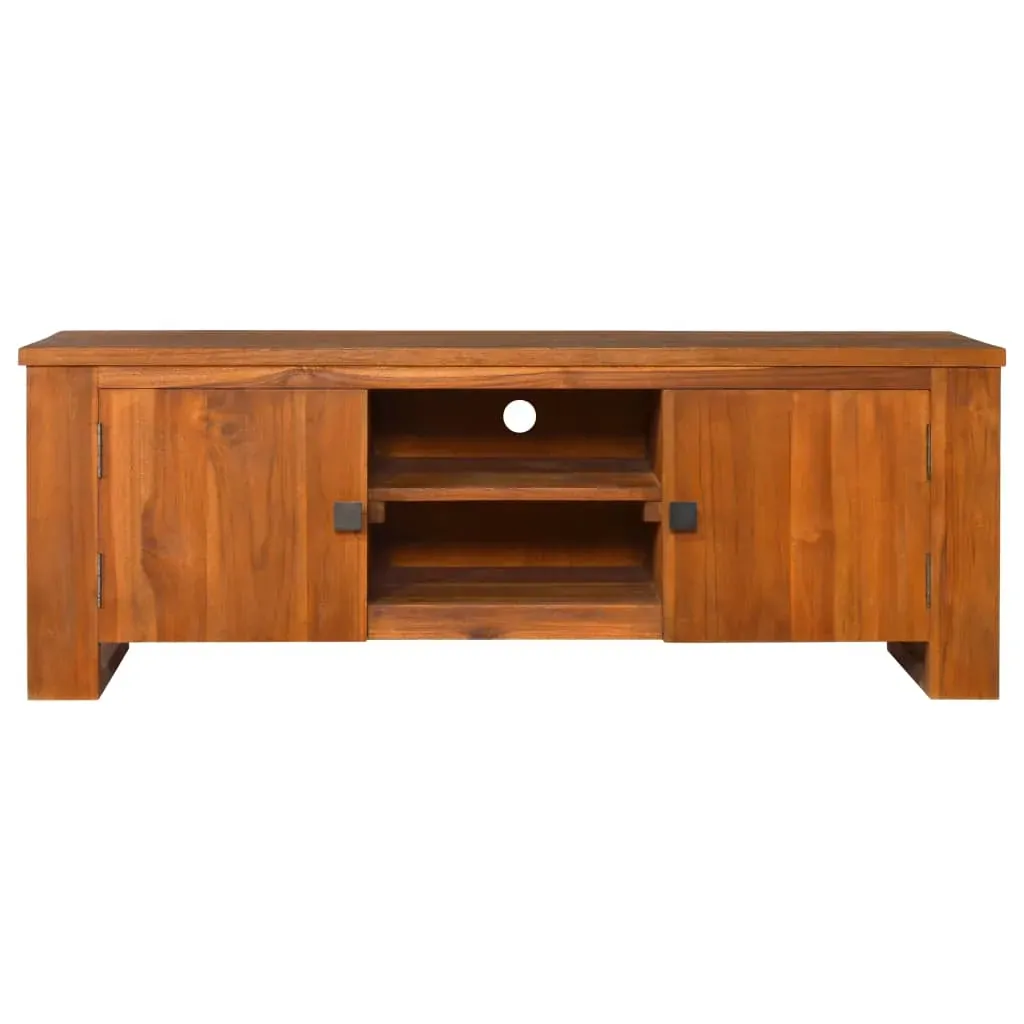 TV Cabinet 110x30x40 cm Solid Teak Wood Price