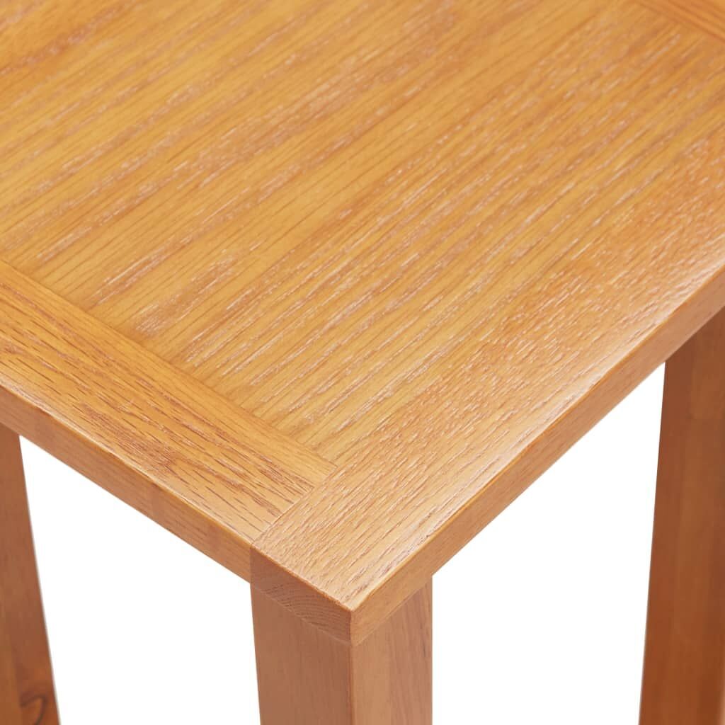 Side Table 27x24x55 cm Solid Oak Wood Price