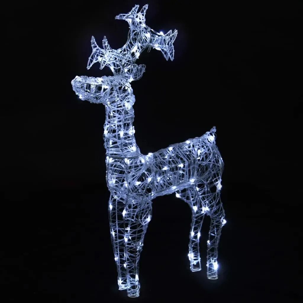 Reindeer Christmas Decoration 90 LEDs 60x16x100 cm Acrylic Price