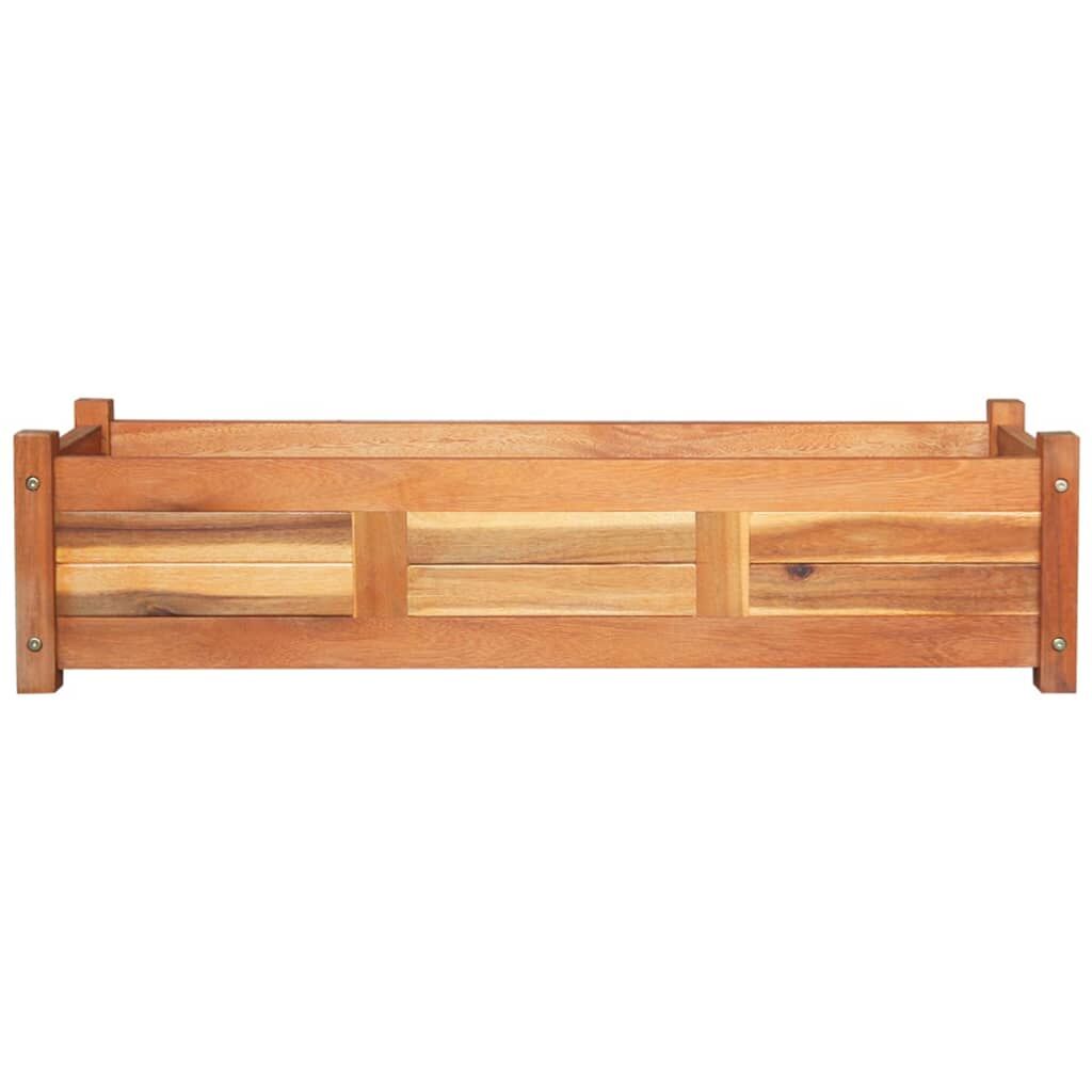 Garden Raised Beds 2 pcs Acacia Wood 100x30x25 cm Price