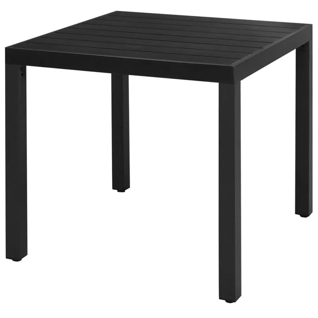 3 Piece Garden Dining Set PVC Rattan Black Price
