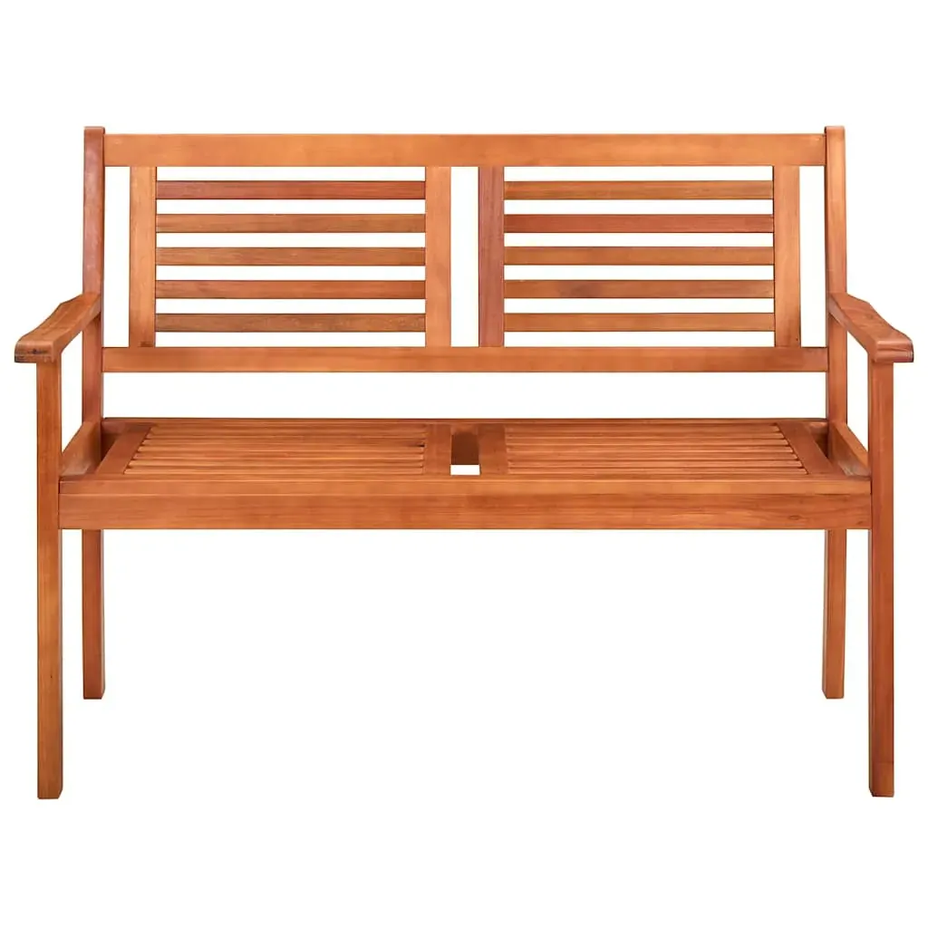 2-Seater Garden Bench with Cushion 120 cm Solid Wood Eucalyptus Price