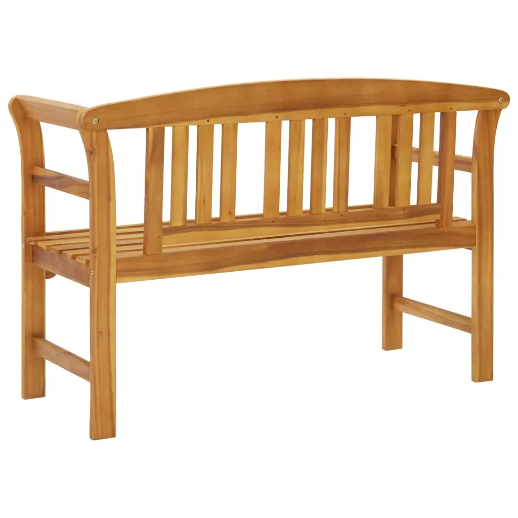 Garden Bench with Cushion 120 cm Solid Acacia Wood Price