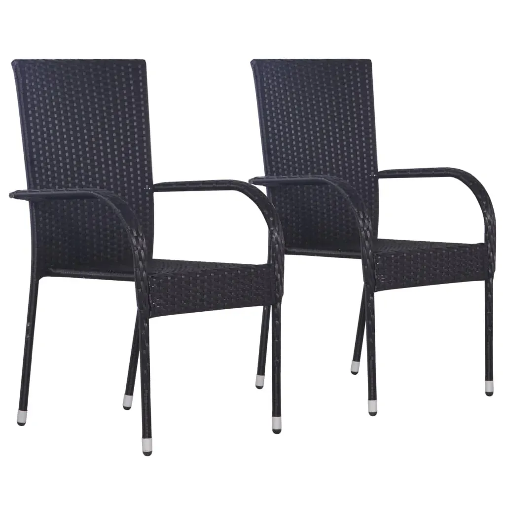 3 Piece Garden Dining Set Black Price