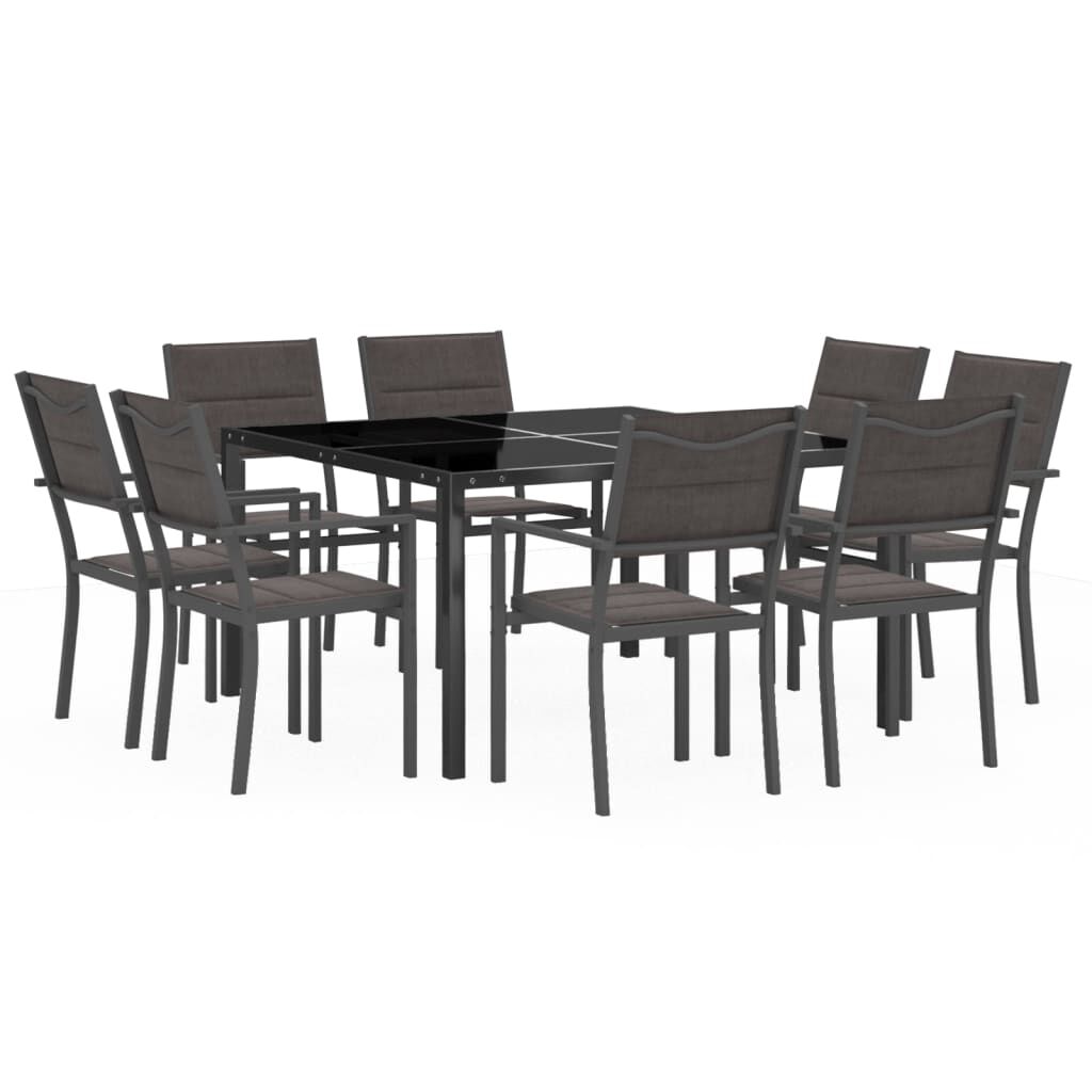 9 Piece Outdoor Dining Set Steel Price