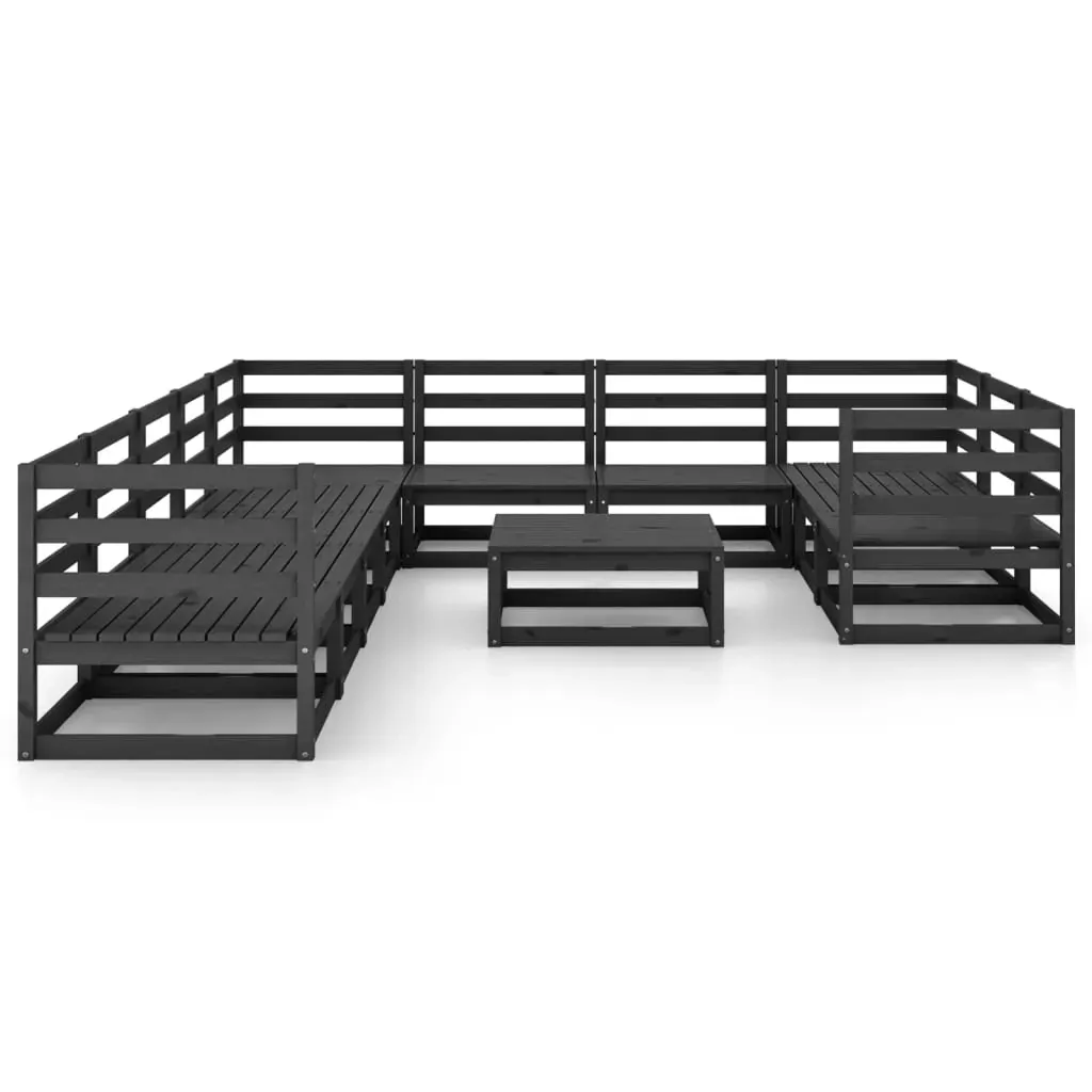 11 Piece Garden Lounge Set Solid Pinewood Price