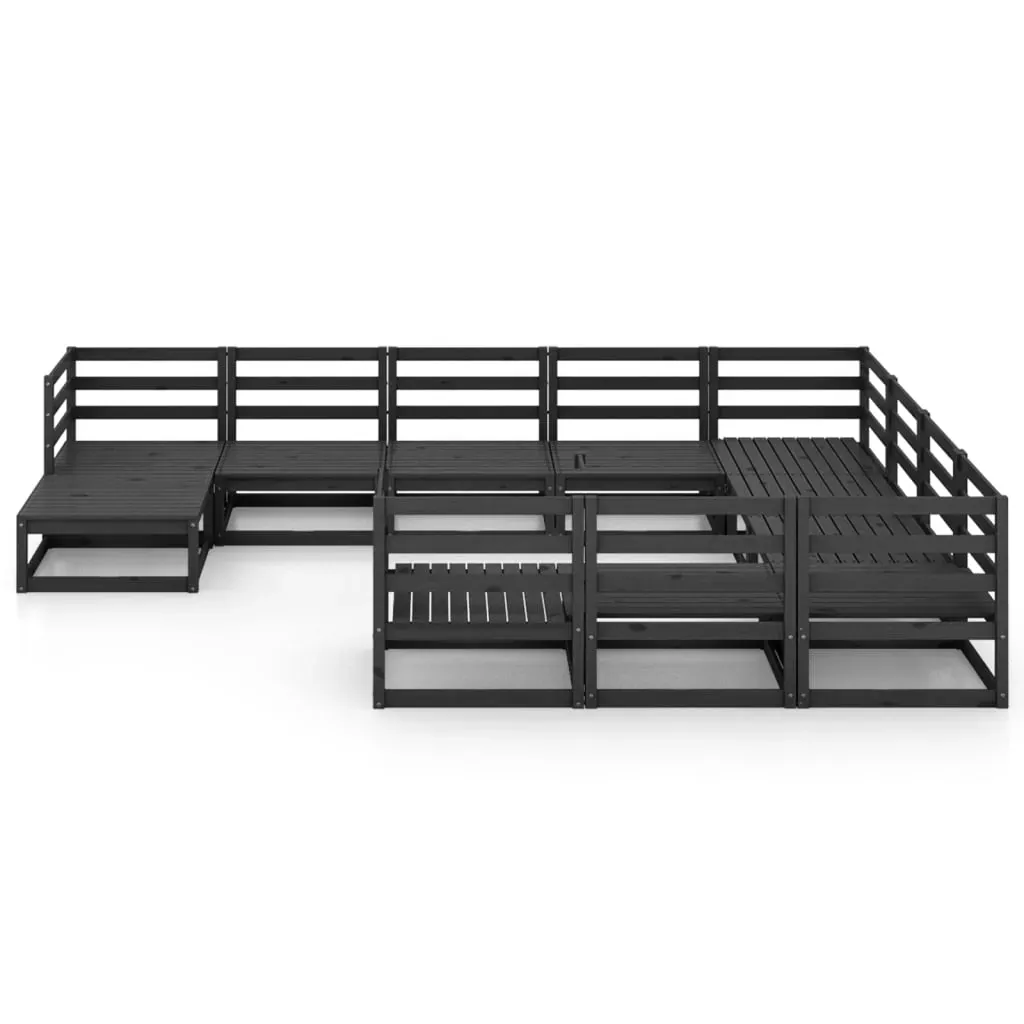 11 Piece Garden Lounge Set Solid Pinewood Price