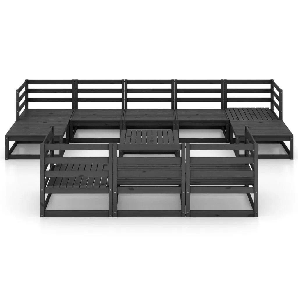 11 Piece Garden Lounge Set Solid Pinewood Price