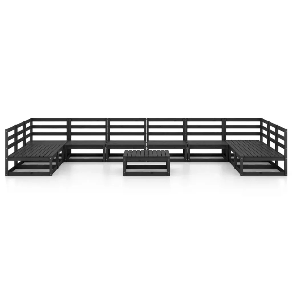 11 Piece Garden Lounge Set Solid Pinewood Price