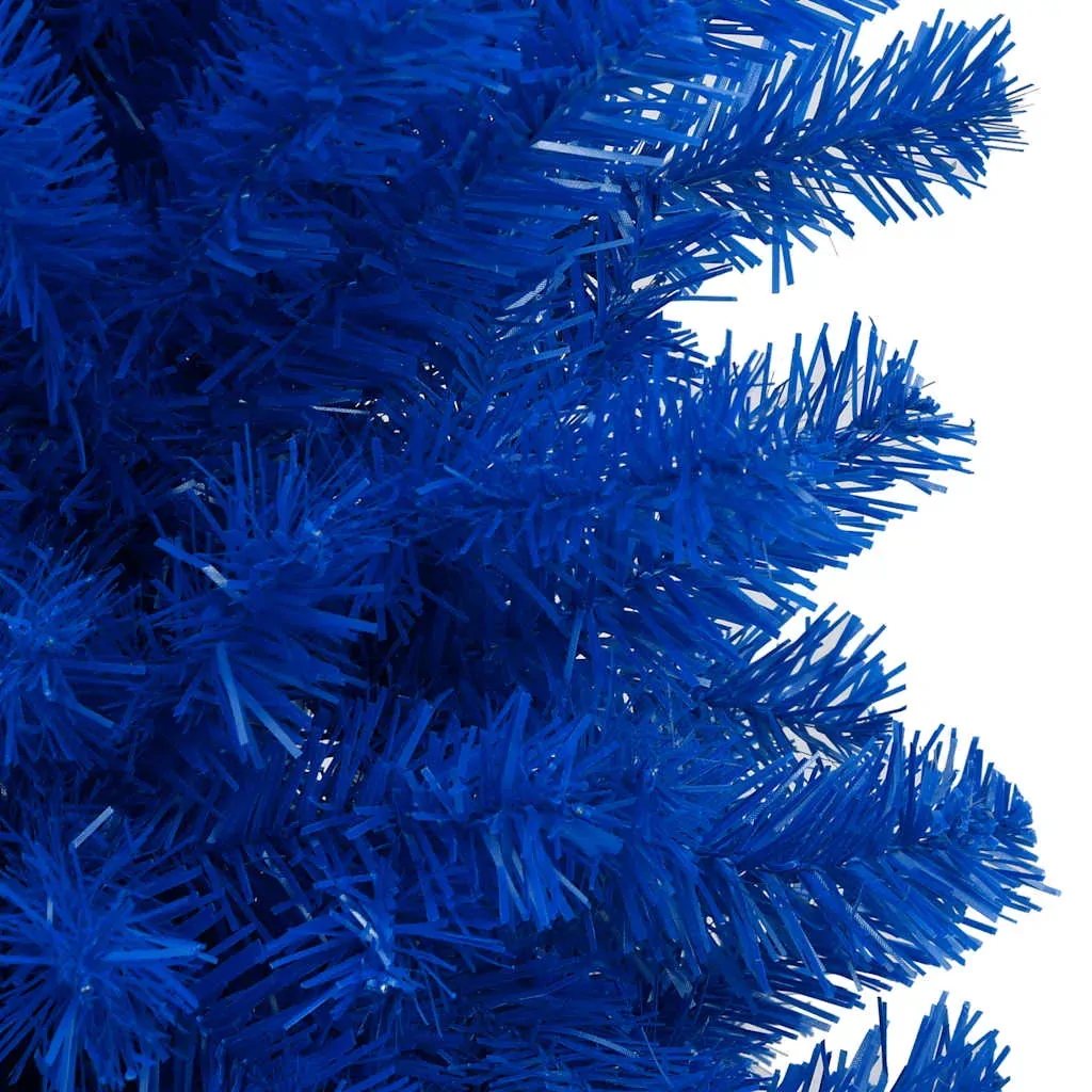 Artificial Pre-lit Christmas Tree with Ball Set Blue 120 cm PVC Price