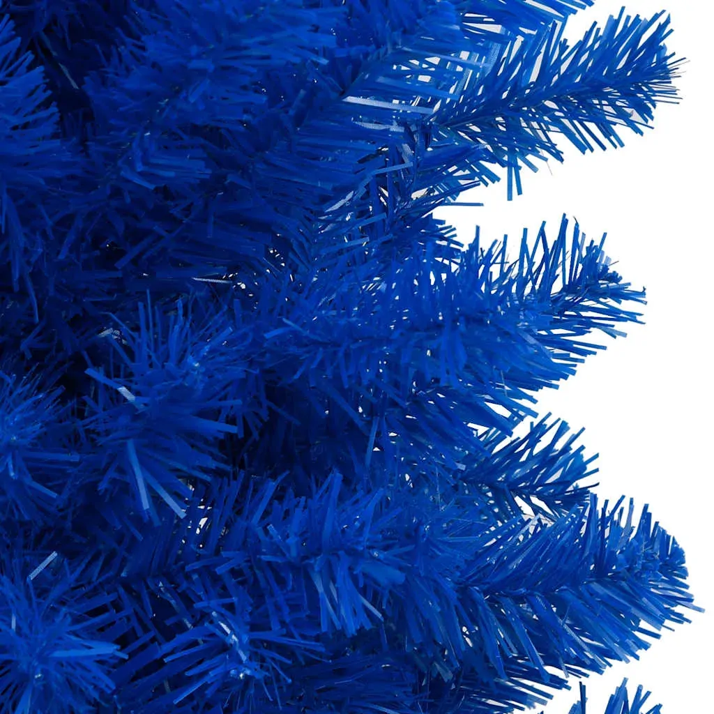 Artificial Pre-lit Christmas Tree with Ball Set Blue 240 cm PVC Price