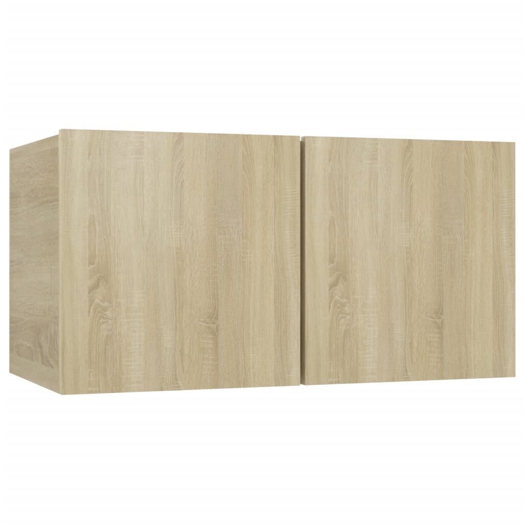 4 Piece TV Cabinet Set Sonoma Oak Engineered Wood Price