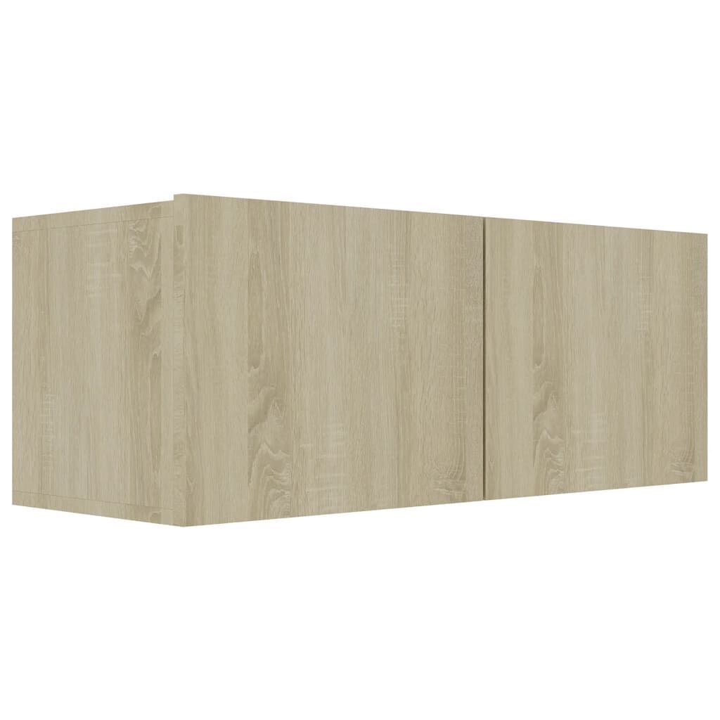 4 Piece TV Cabinet Set Sonoma Oak Engineered Wood Price
