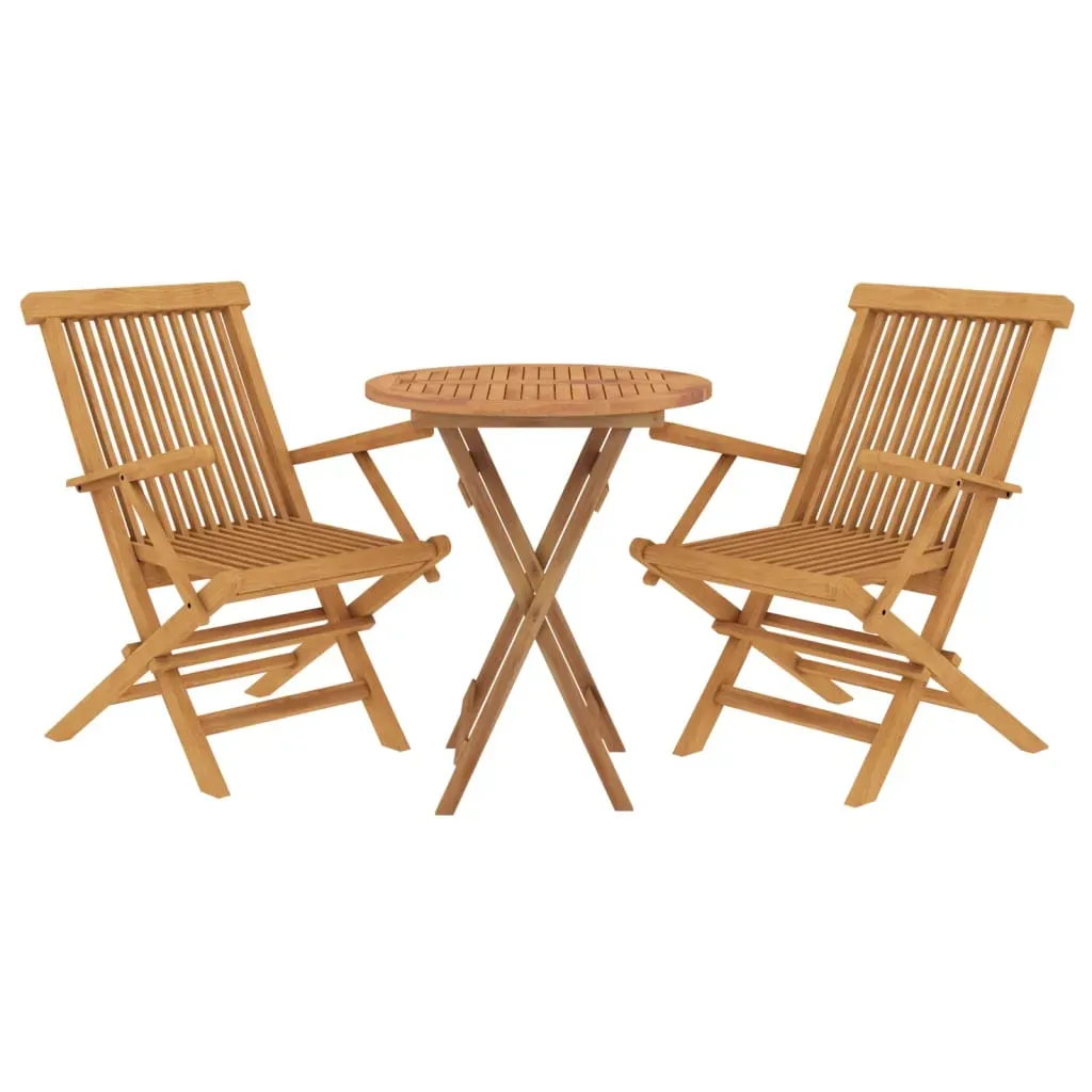 3 Piece Garden Dining Set Solid Wood Teak Price