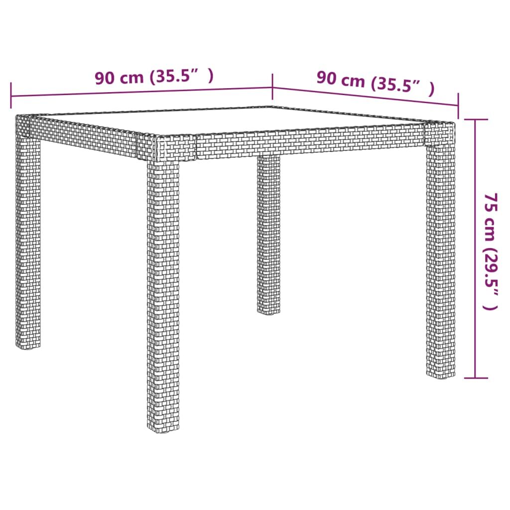 5 Piece Outdoor Dining Set with Cushions Poly Rattan Beige Price