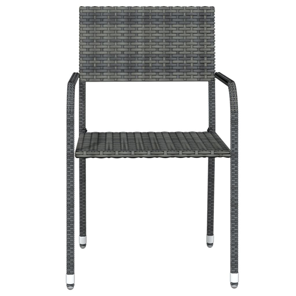 7 Piece Garden Dining Set Grey Price