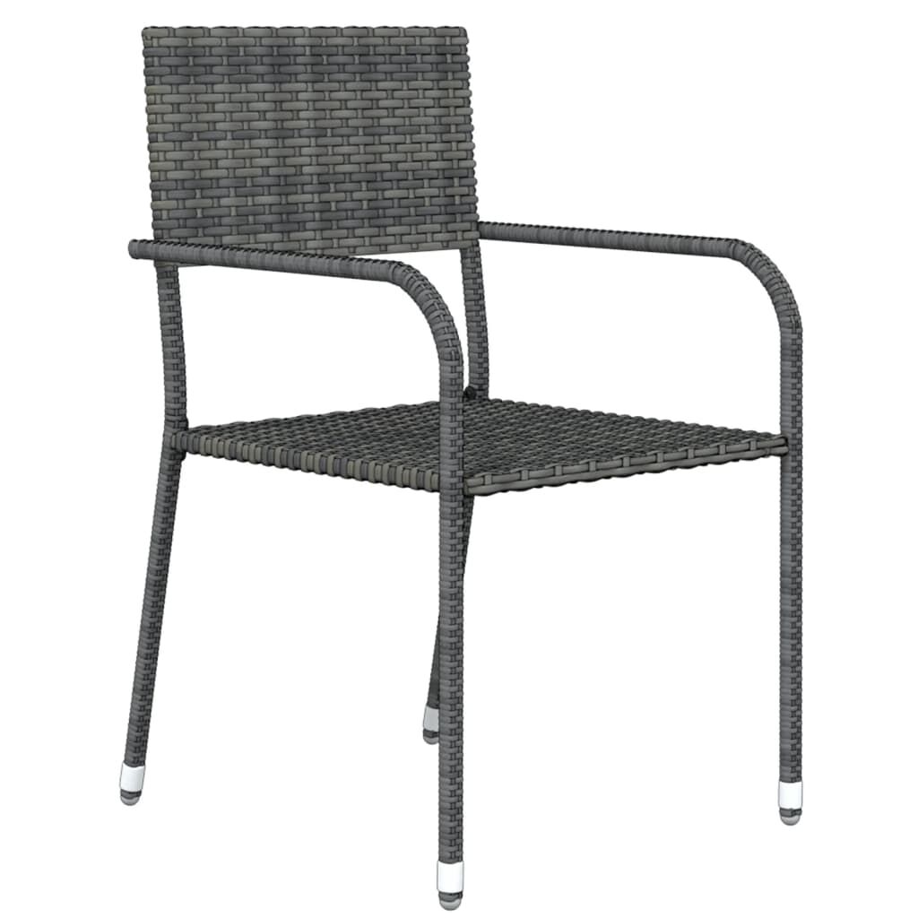 9 Piece Garden Dining Set Grey Price