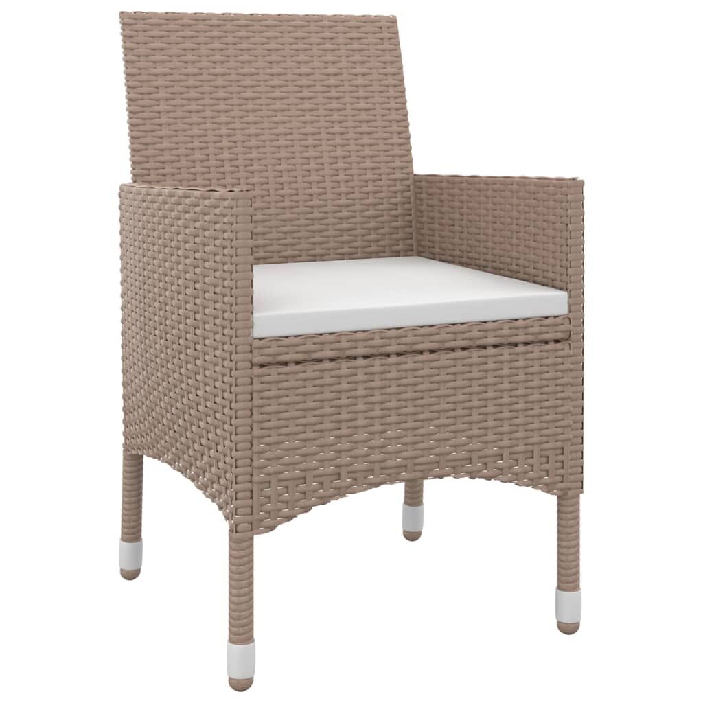 9 Piece Garden Dining Set with Cushions Poly Rattan and Glass Price