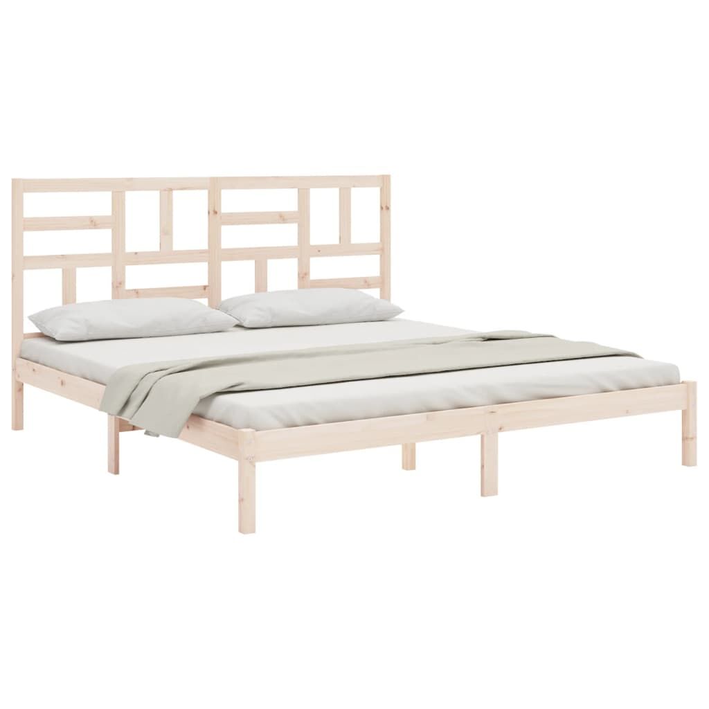 Bed Frame without Mattress Solid Wood 183x203 cm King Price