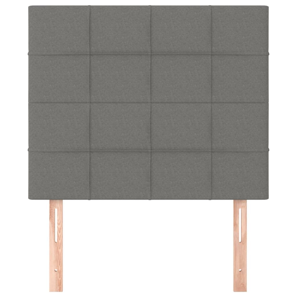 Headboards 2 pcs Dark Grey 100 cm Fabric Price
