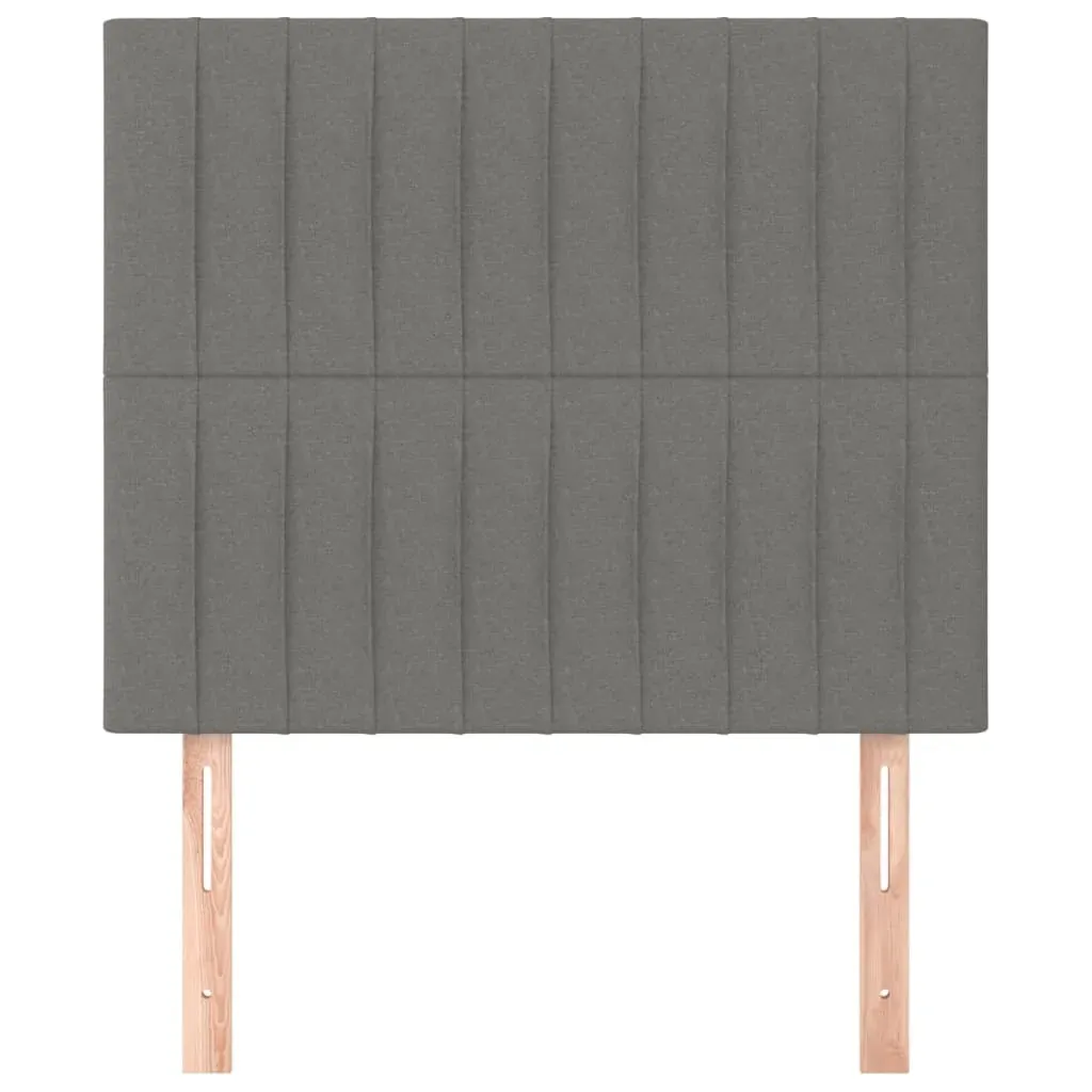 Headboards 2 pcs Dark Grey 100 cm Fabric Price