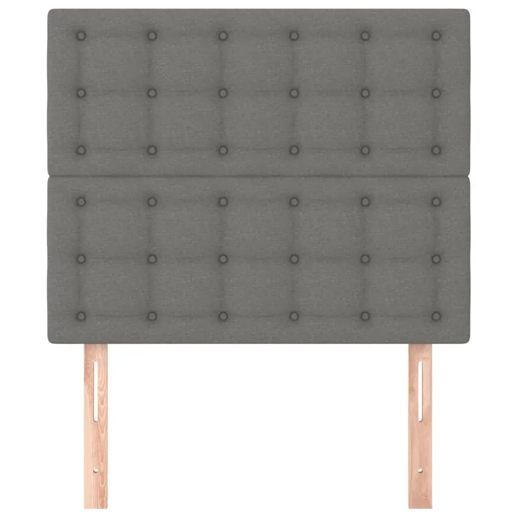 Headboards 2 pcs Dark Grey 100 cm Fabric Price