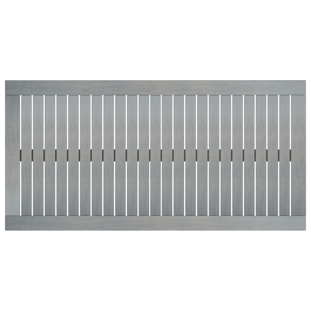 Coffee Table 100x50x33 cm Grey Solid Acacia Wood Price