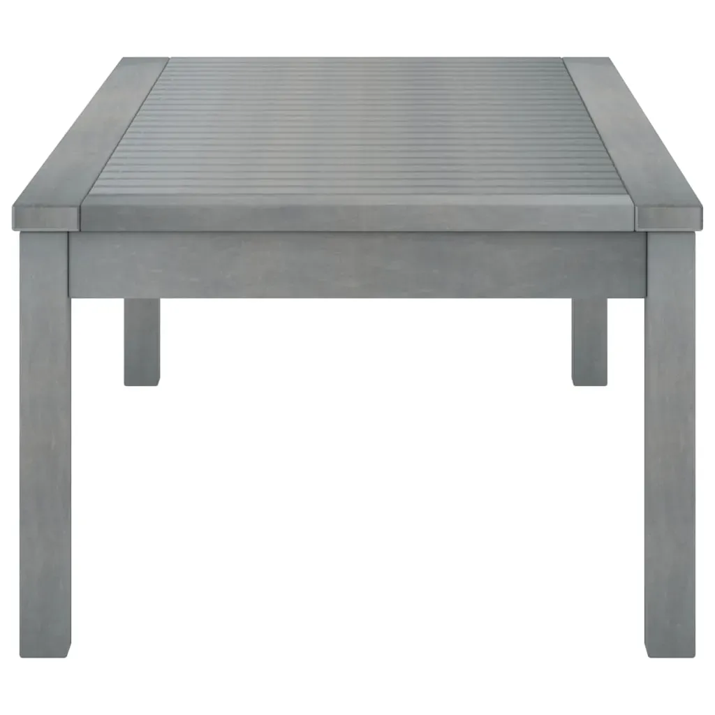 Coffee Table 100x50x33 cm Grey Solid Acacia Wood Price