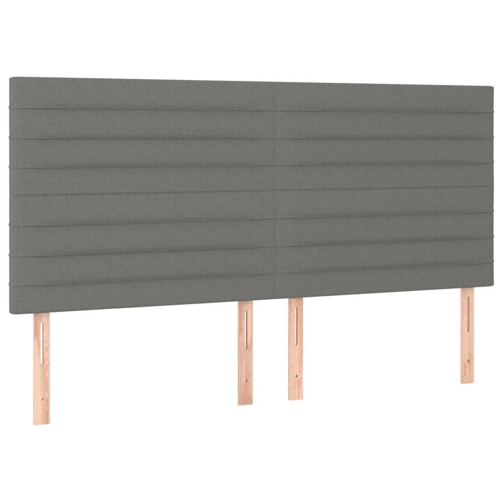 LED Headboard Dark Grey 200 cm Fabric Price