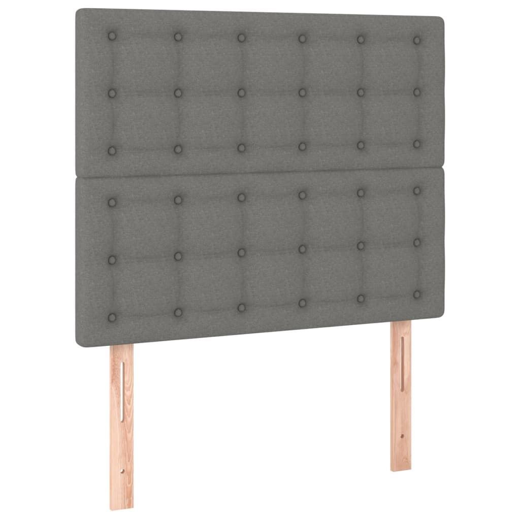 LED Headboard Dark Grey 100 cm Fabric Price