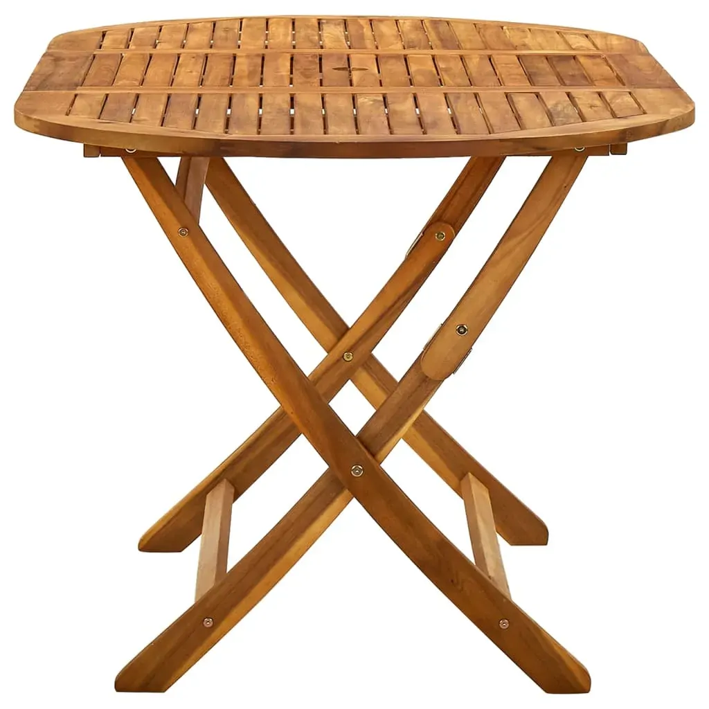 Folding Garden Table 160x85x75 cm Solid Acacia Wood Price