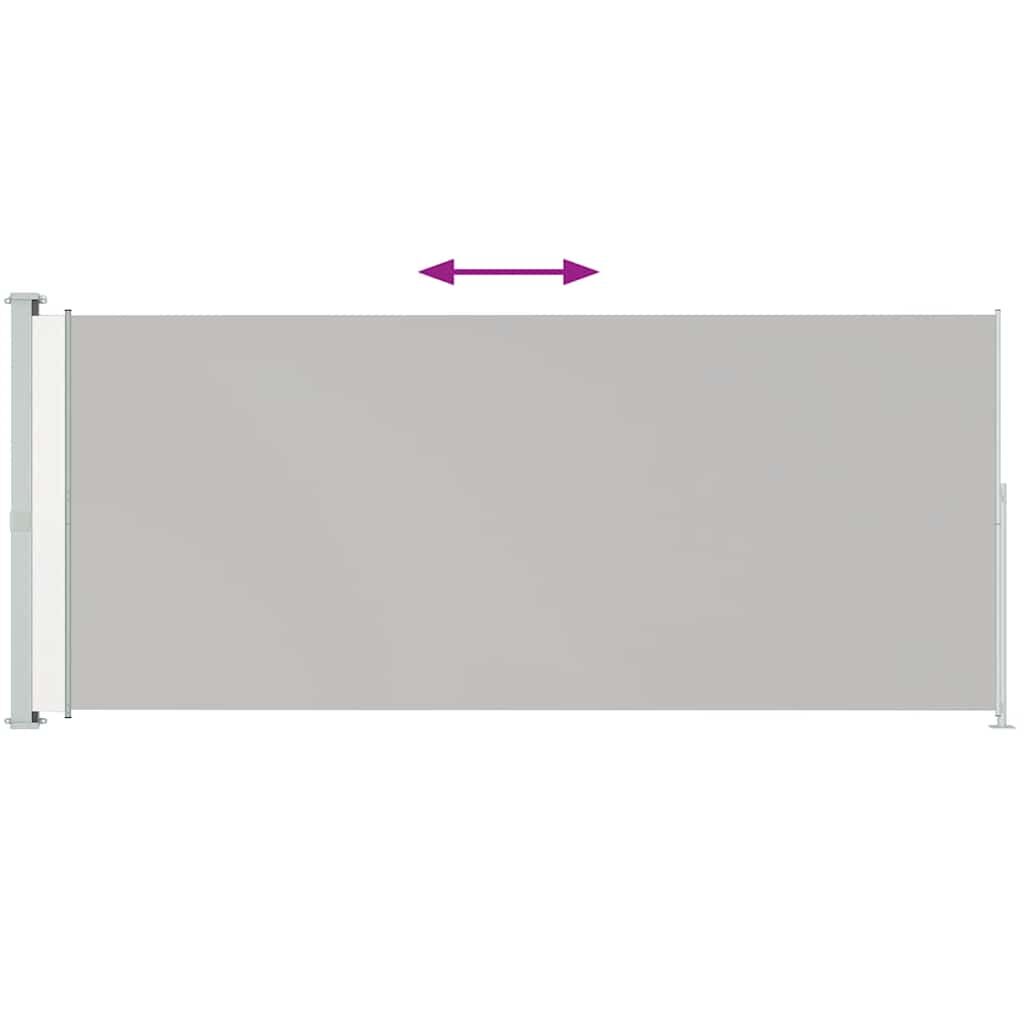 Patio Retractable Side Awning 220x500cm Grey Price