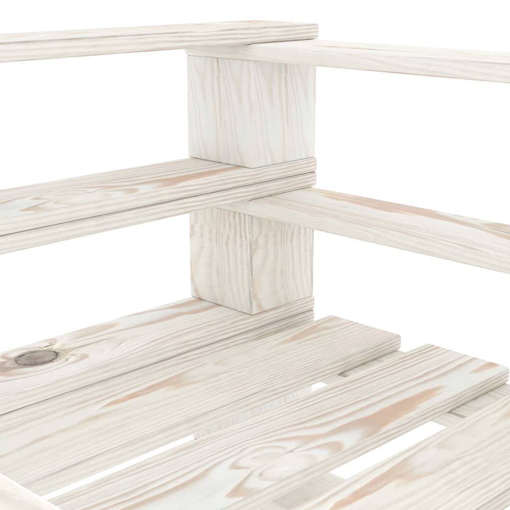 Garden Pallet Armchair Wood White Price