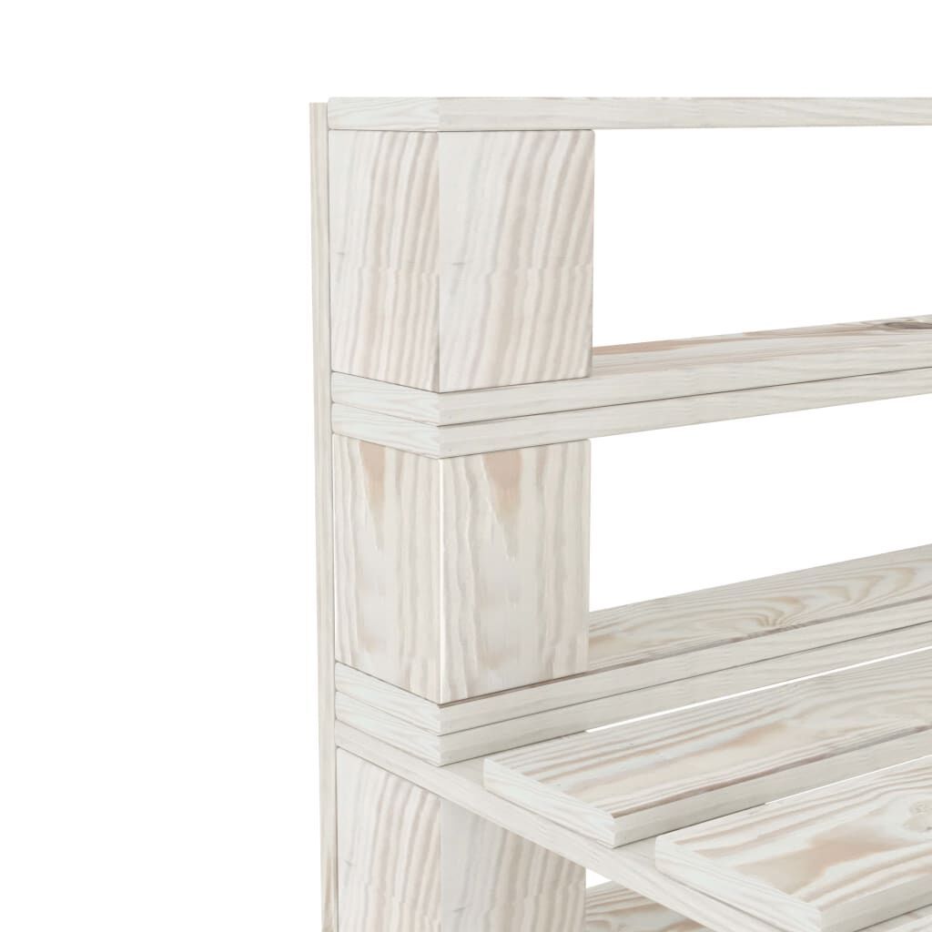 Garden Pallet Middle Sofa Wood White Price