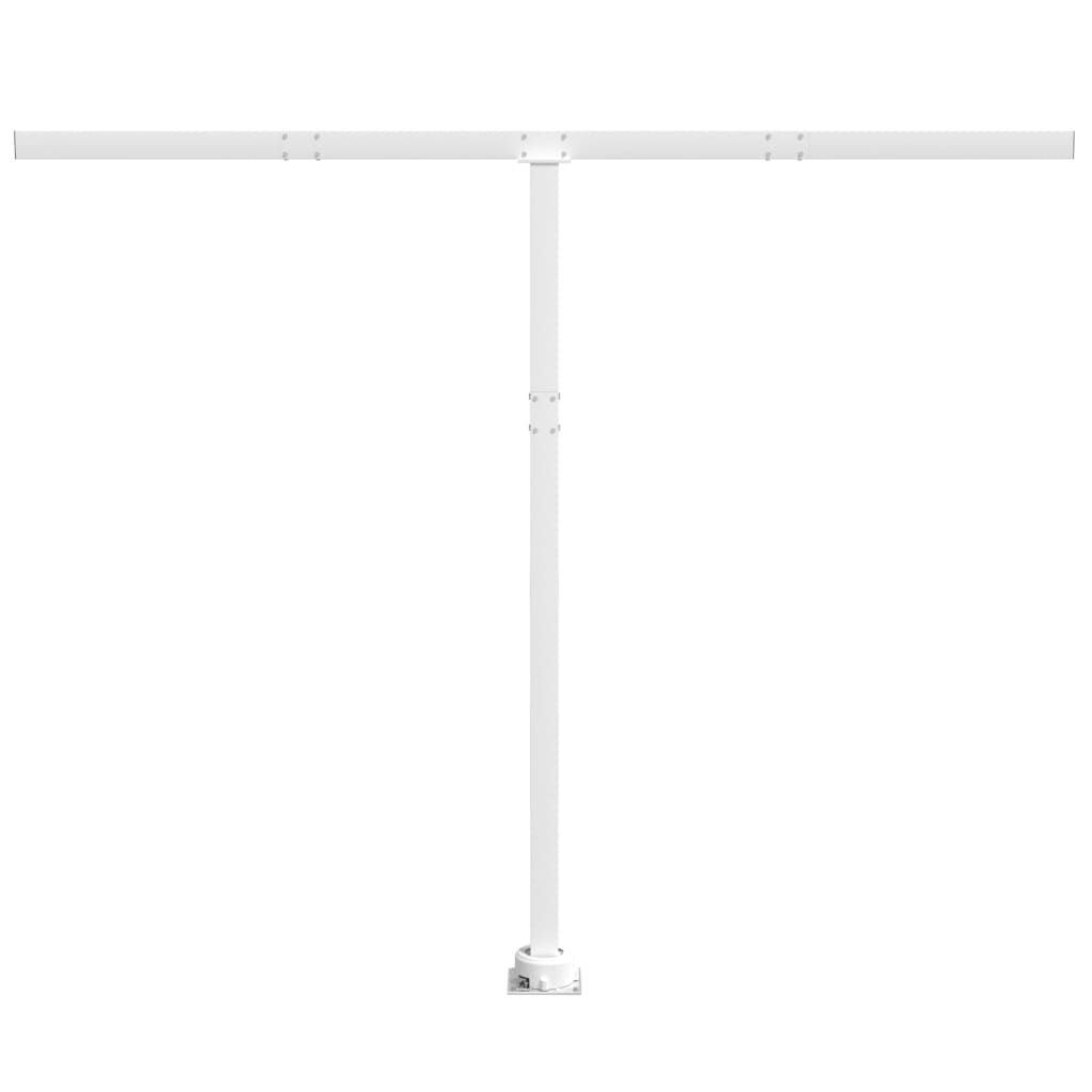 Awning Post Set White 300x245 cm Iron Price