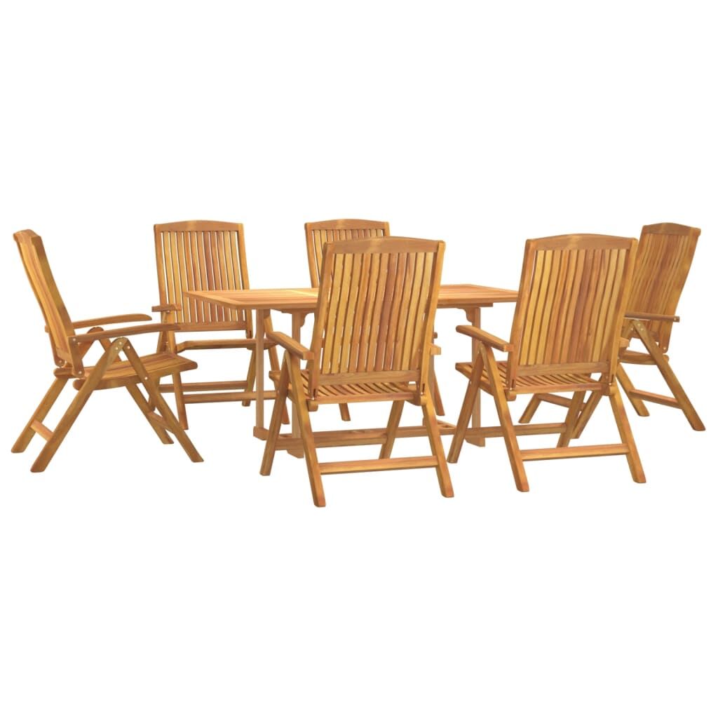 7 Piece Garden Dining Set Solid Wood Teak Price