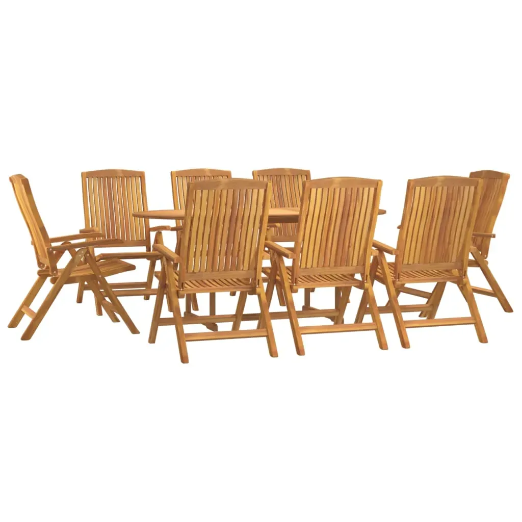 9 Piece Garden Dining Set Solid Wood Teak Price
