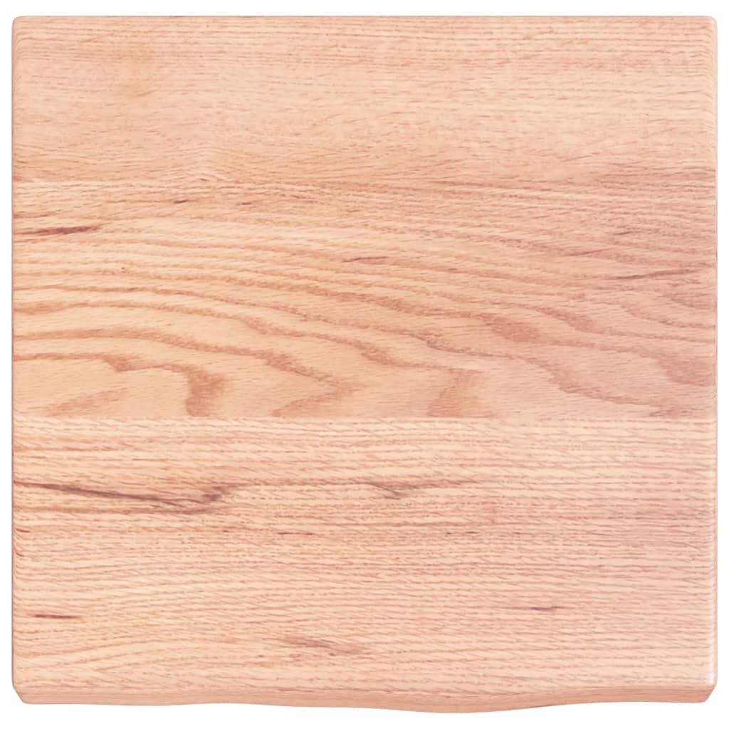 Bathroom Countertop Light Brown 40x40x4 cm Treated Solid Wood Price