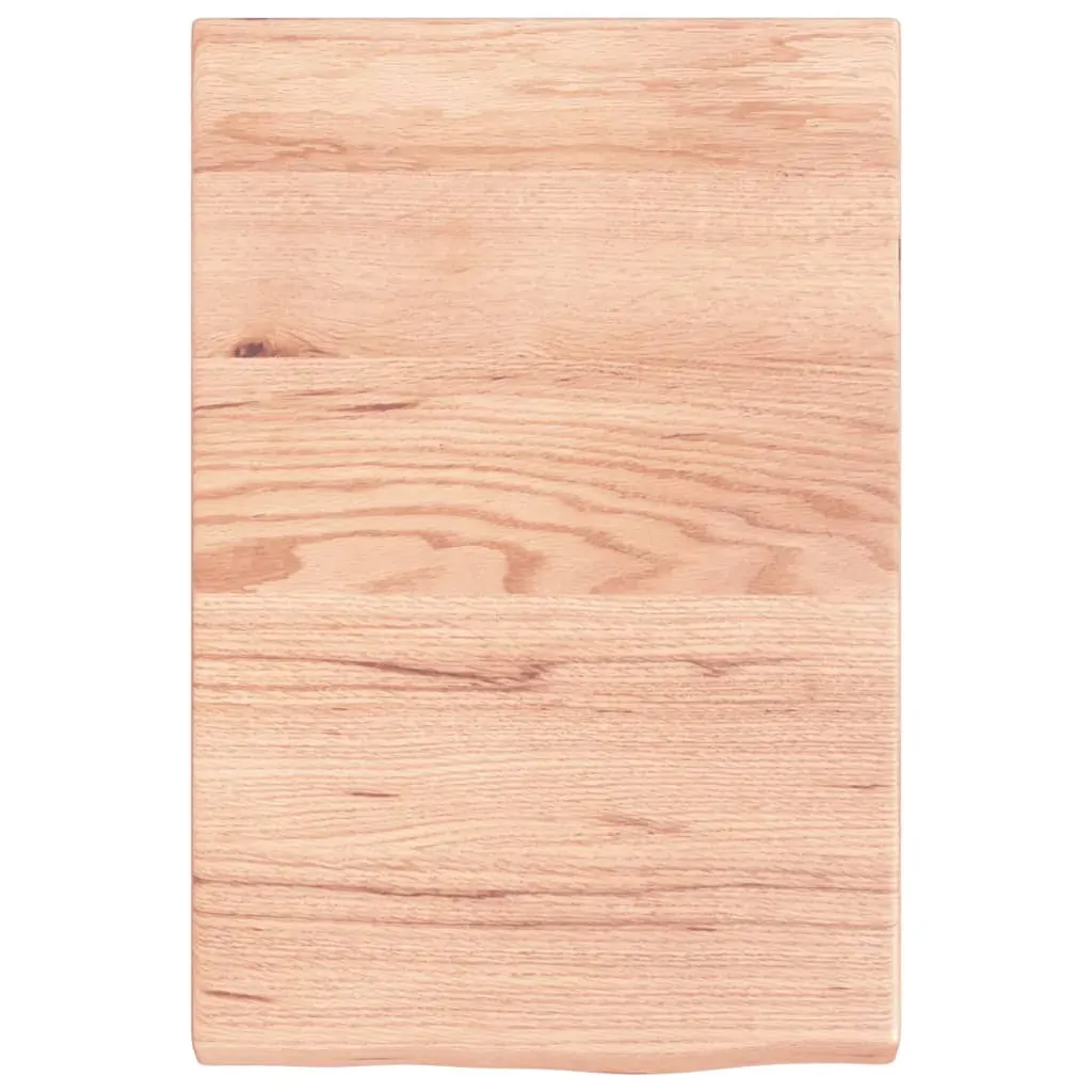 Bathroom Countertop Light Brown 40x60x4 cm Treated Solid Wood Price