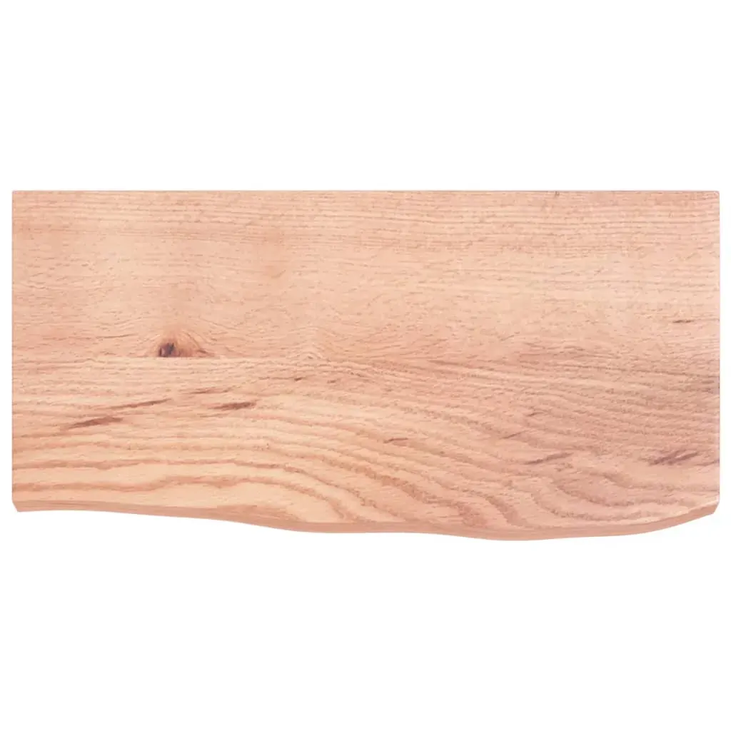 Bathroom Countertop Light Brown 60x30x4 cm Treated Solid Wood Price