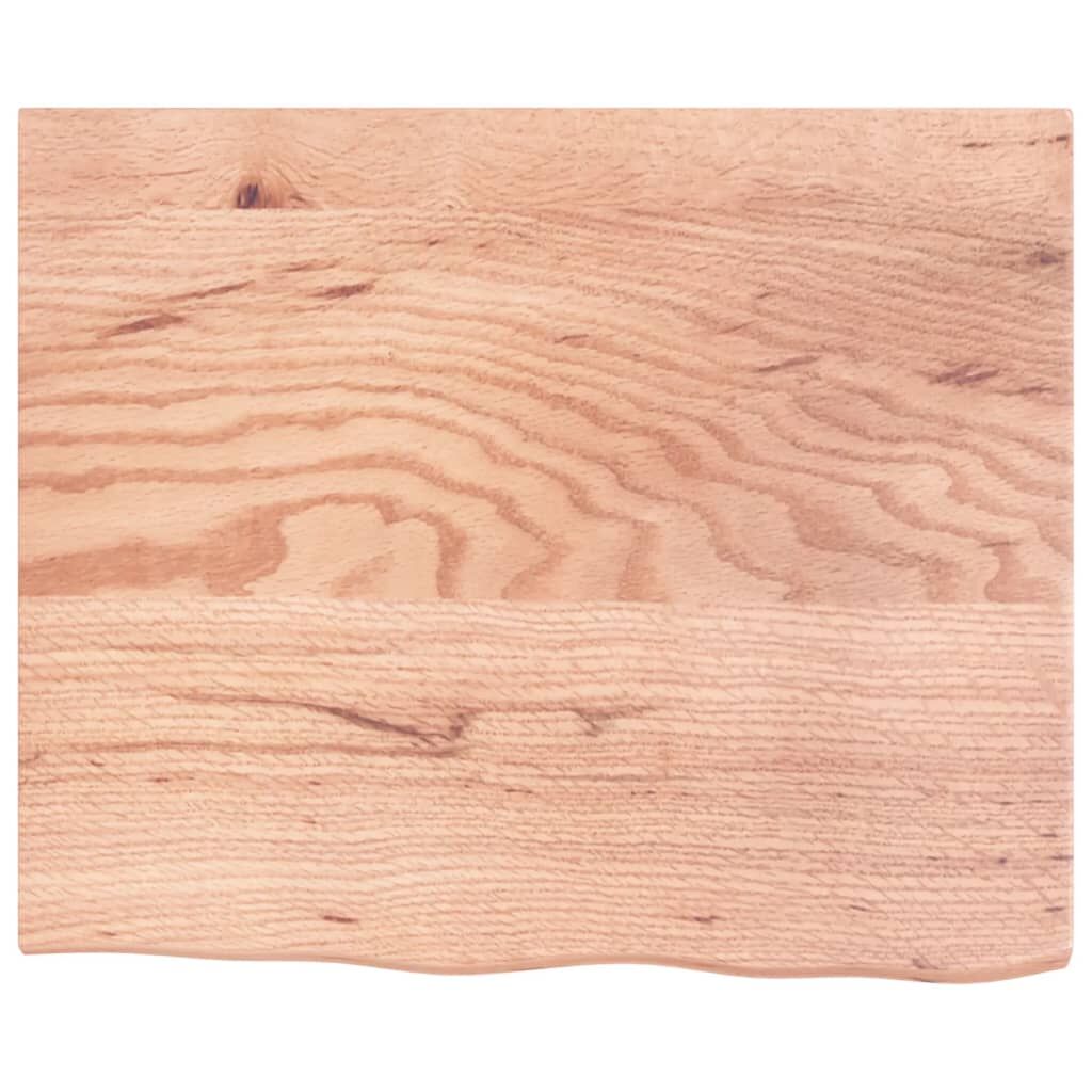 Bathroom Countertop Light Brown 60x50x2 cm Treated Solid Wood Price
