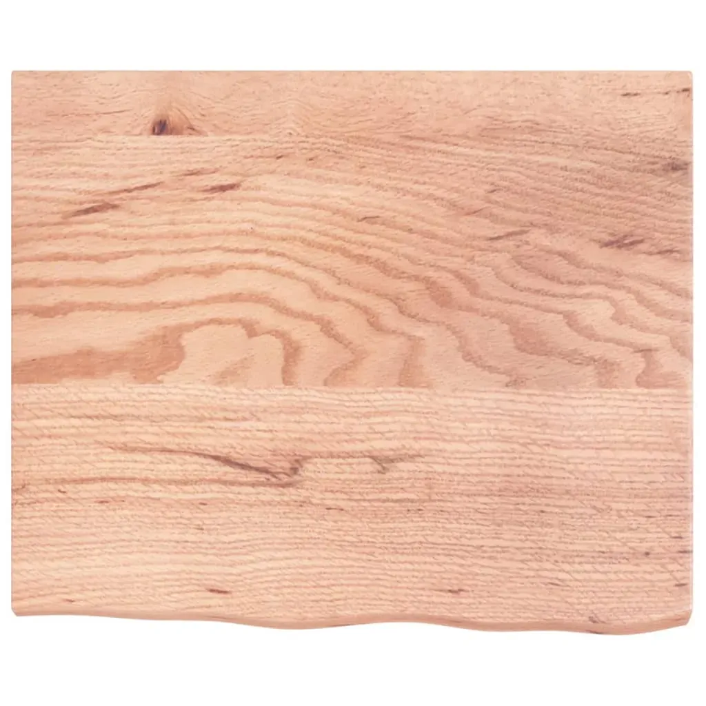 Bathroom Countertop Light Brown 60x50x4 cm Treated Solid Wood Price